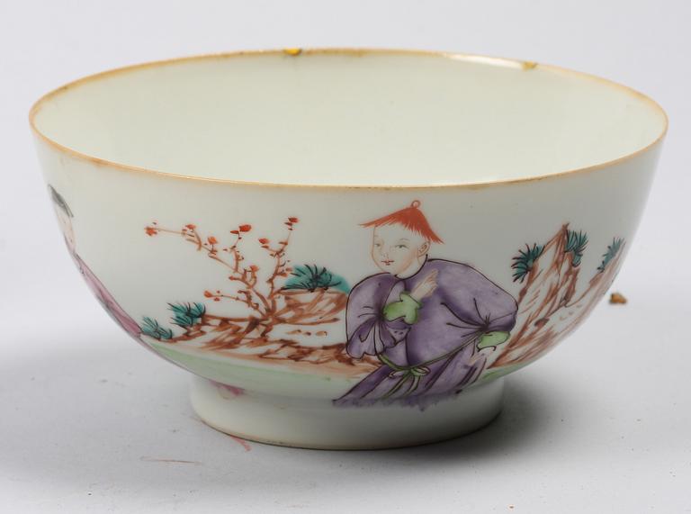 PARTI PORSLIN, 4 delar, 1700-1800-tal.