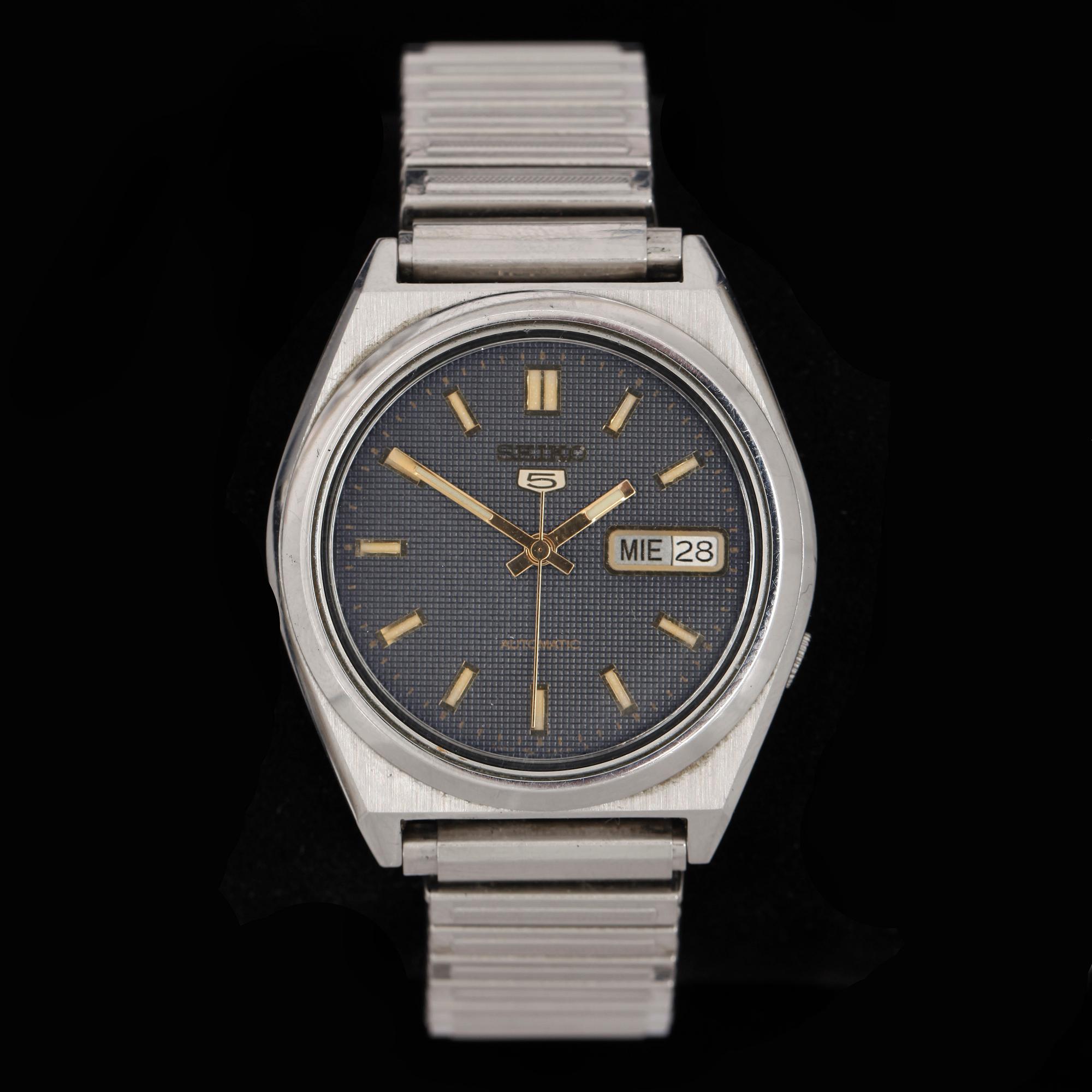 ARMBANDSUR, herr, stål, Seiko, 5, Automatic, 1980-tal.