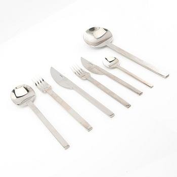 Hélène Backlund, cutlery, 72 pcs "Stockholm" for Boda Nova, 1980s/90s.