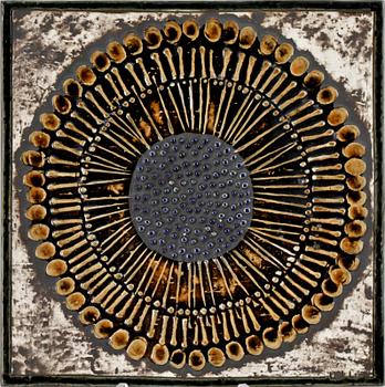 VÄGGPLAKETTER, 3 st, stengods, Lisa Larson, Gustavsberg.