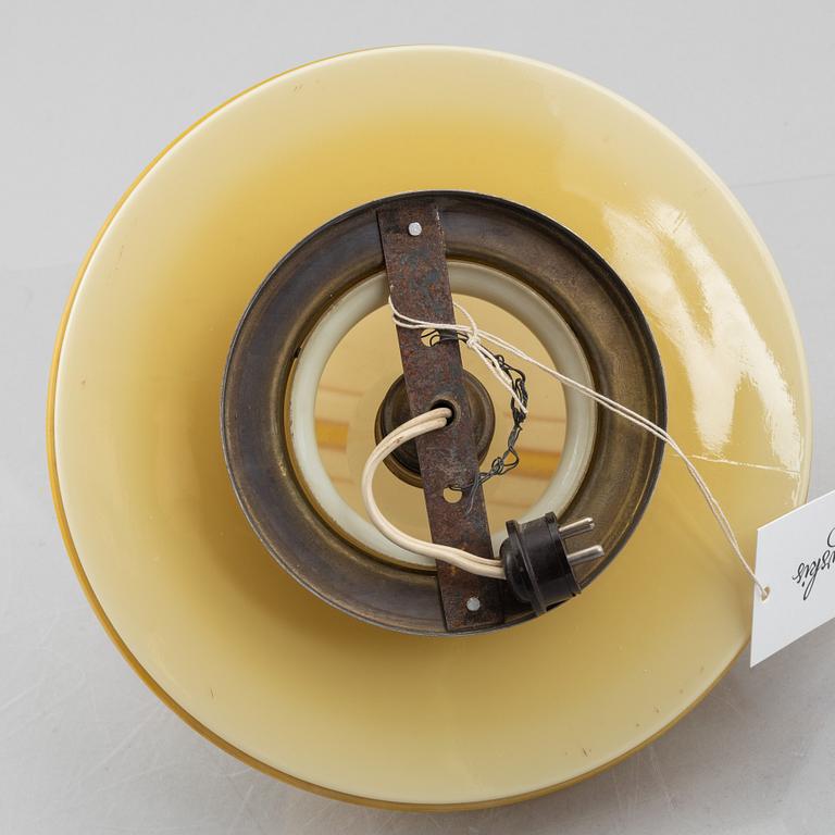 Ceiling lamp, functionalist, possibly Poland, 1930s.