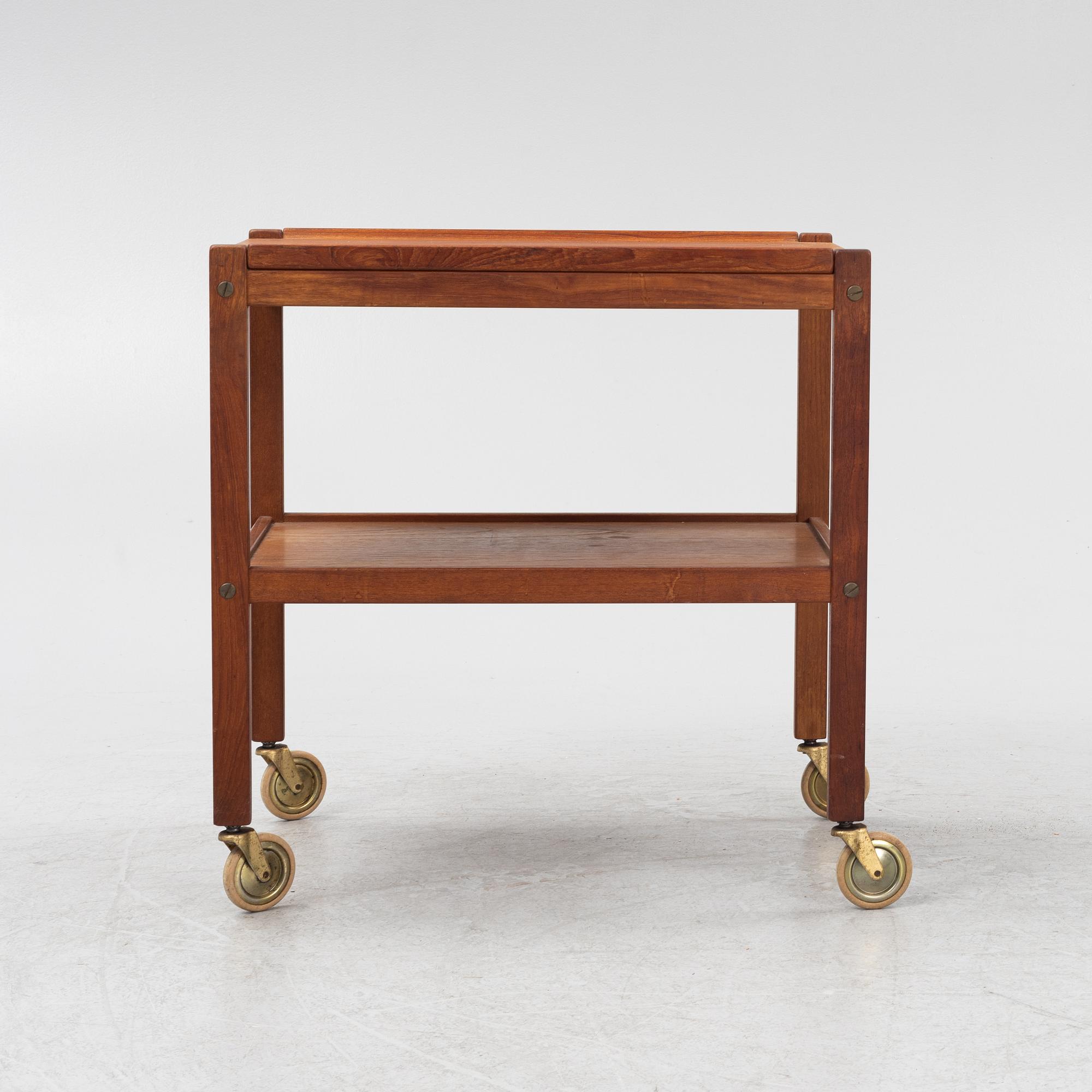 A serving trolley, 1950's/60's.