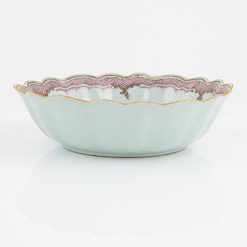 Ten Famille Rose porcelain pieces, China, Qing Dynasty, Qianlong (1736-95).