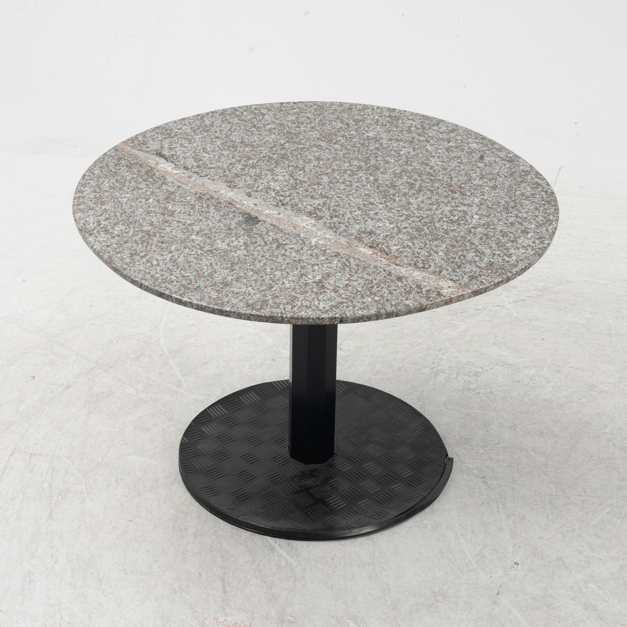 Jan Ekselius, a stone top table, Etcetera, Vetlanda, late 20th Century.