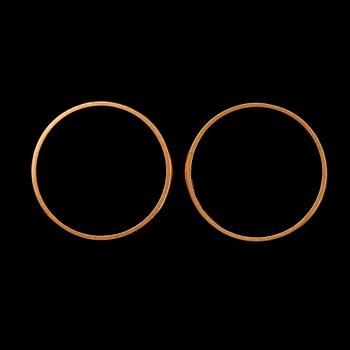 RINGAR, 2 st, 20 k guld. Vikt 6 g.