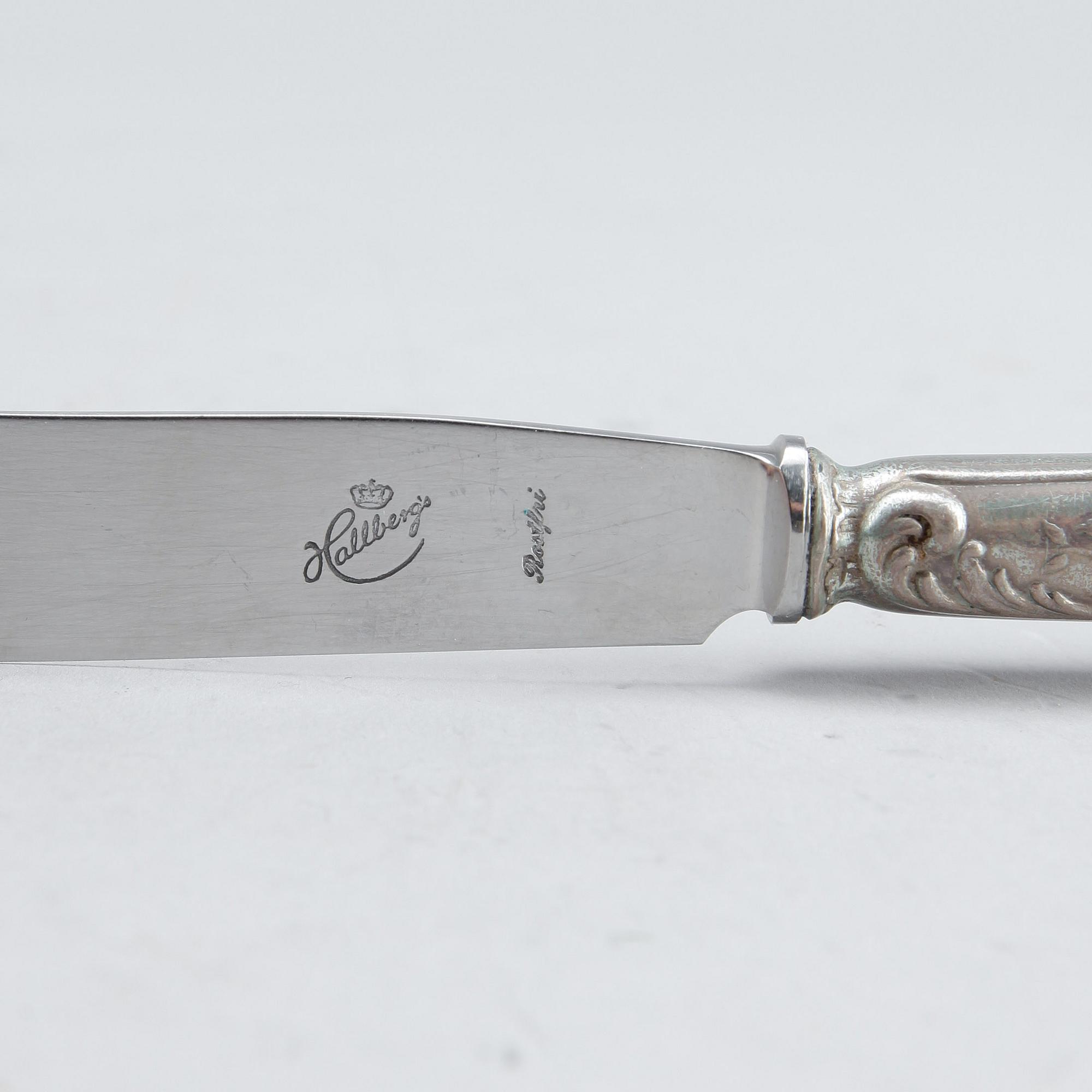 BESTICK, 10 st, silver, Ryssland 1800-tal, tot vikt ca 563 g.