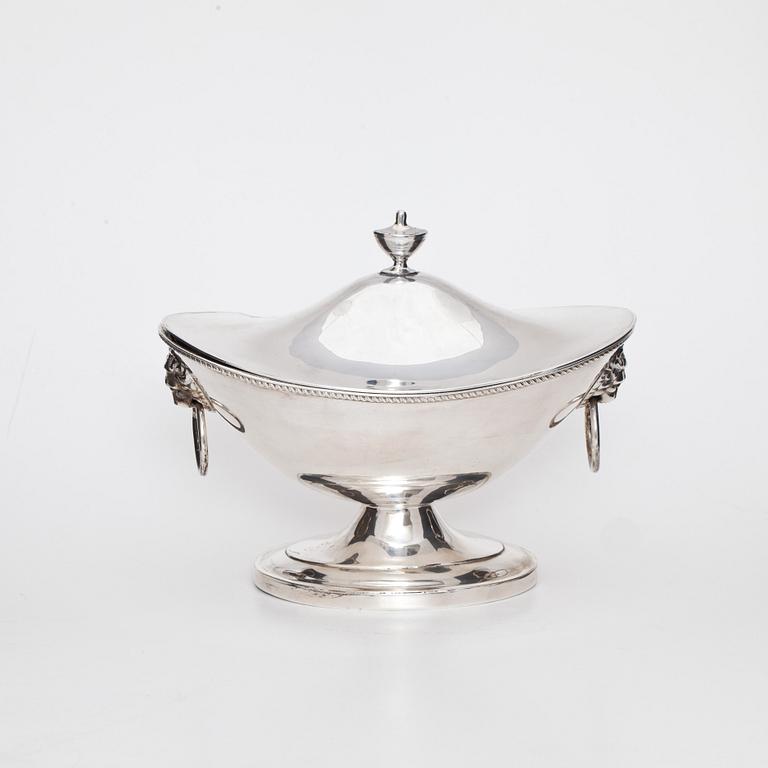 SOCKERSKÅL, pläter, empire-stil, England, 1900-tal.