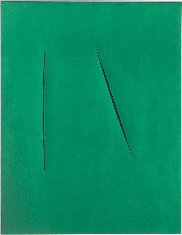 Lucio Fontana, Concetto Spaziale (from XXe Siècle),