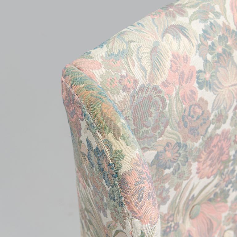 Carl Gustaf Hiort af Ornäs, nojatuoli, "Tohtori", Hiort Tuote Puunveisto, ja rahi, 1940-luku.