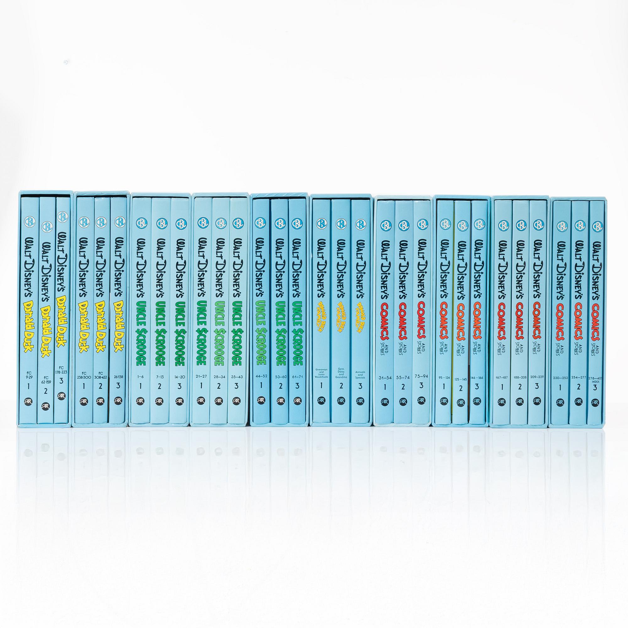 Carl Barks library, 30 volymer, Walt Disney, Another Rainbow Publishing, USA 1980-tal.