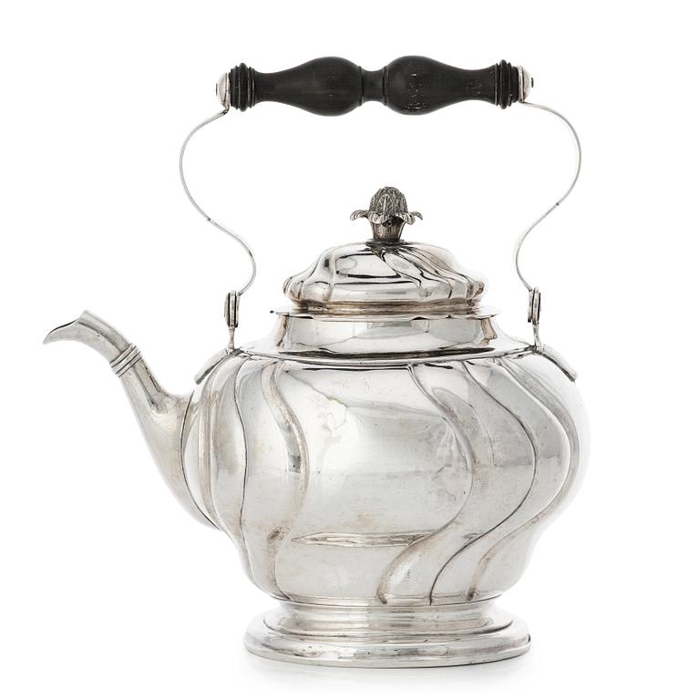 A Swedish Rococo silver tea-pot, mark of Johan Petterson, Söderhamn 1759.