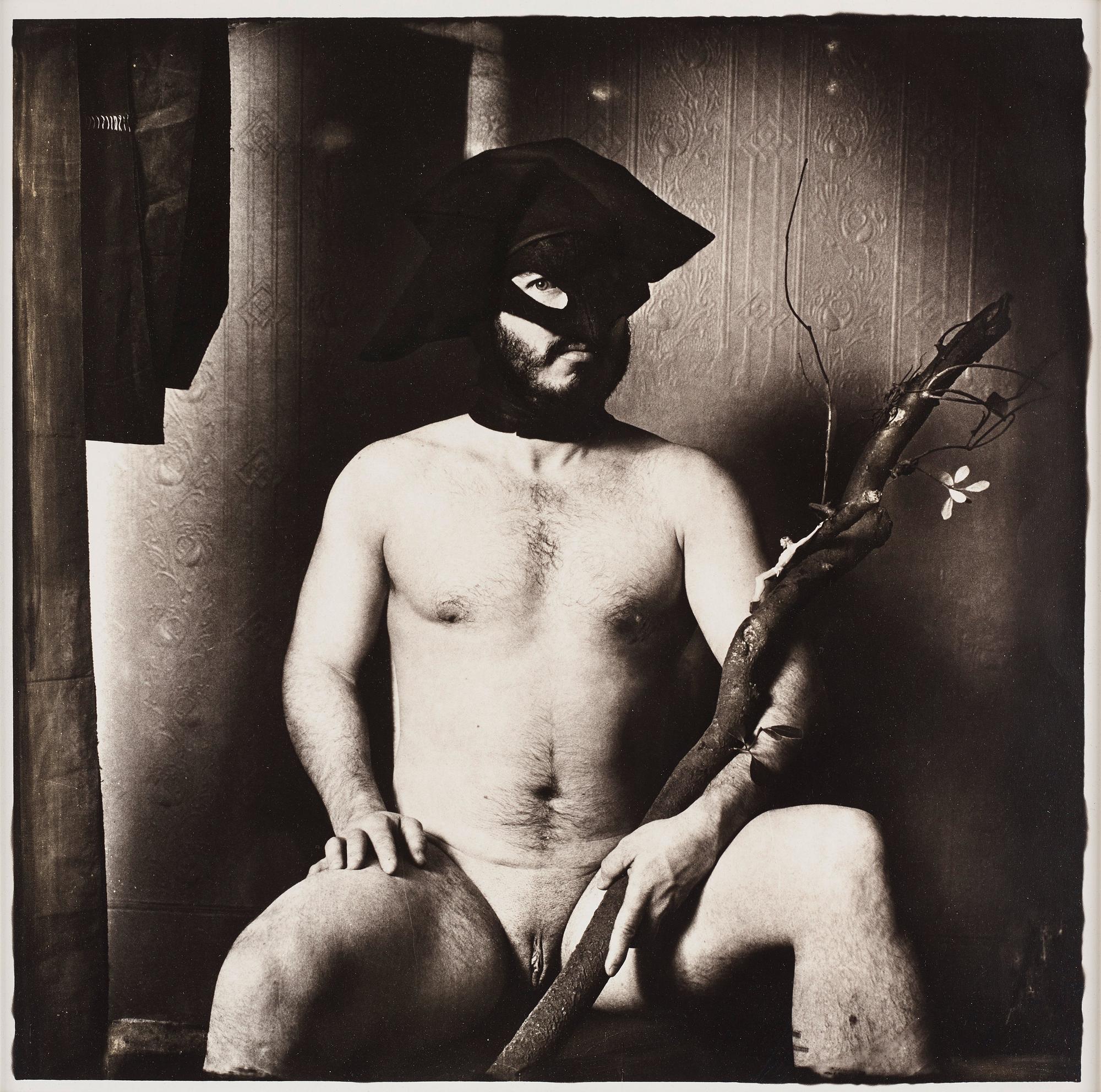 Joel-Peter Witkin, ”Hermaphrodite with Christ, San Francisco", 1985.