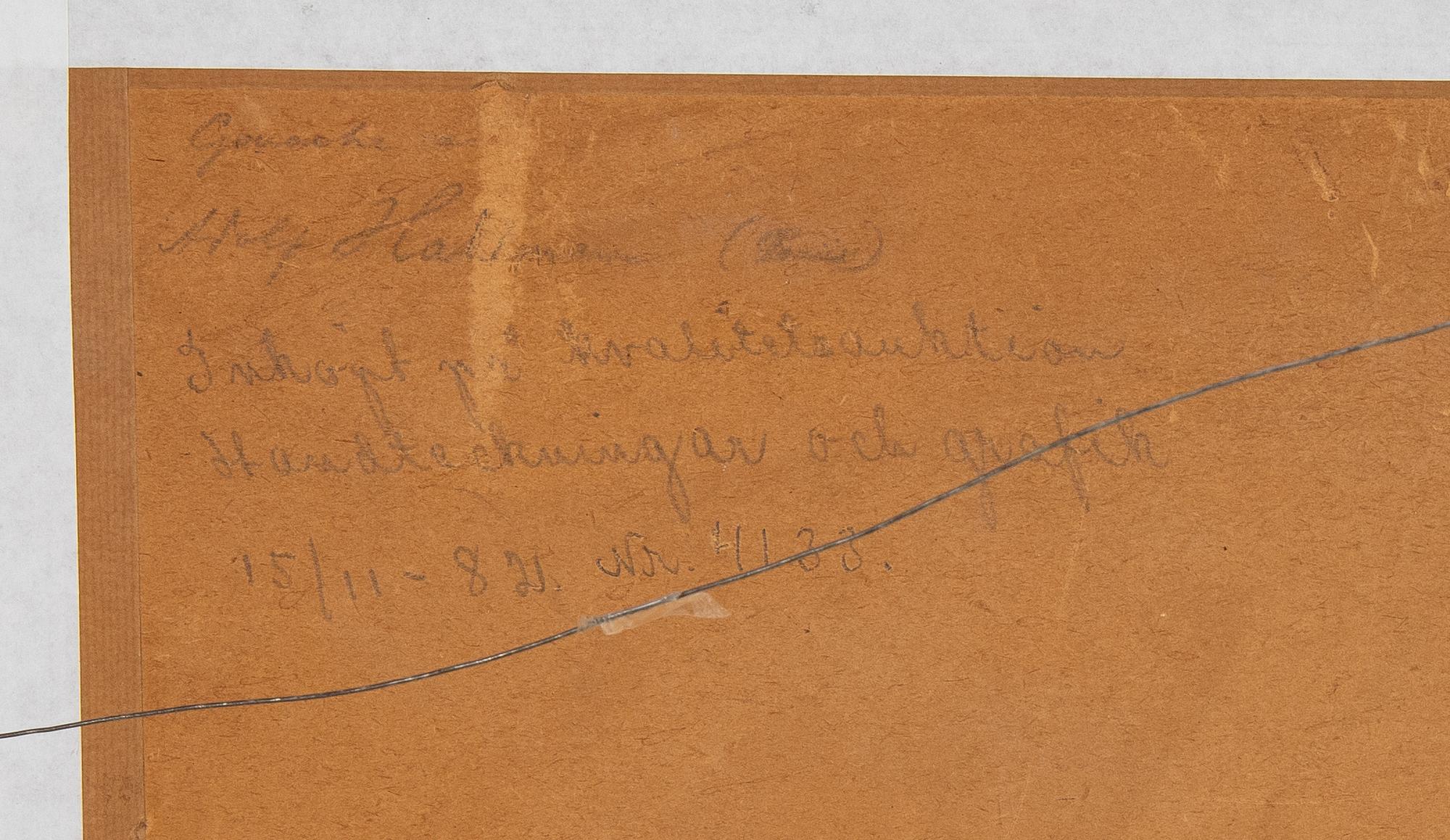 Adolf Hallman, gouache, signerad och daterad -24.