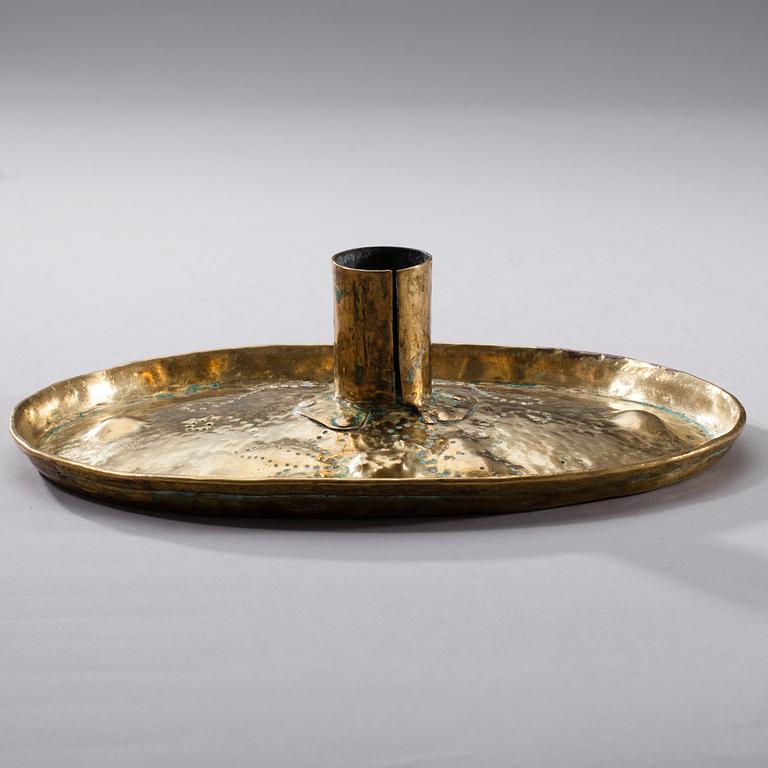 LJUSSTAKE, mässing, 1700-tal.