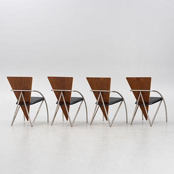 Klaus Wettergren, armchairs, 4 pcs, "Sitting furniture", Q Production, Denmark, last quarter of the 20th century.