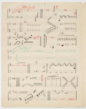 Gösta Adrian-Nilsson, Portfolio with three scores,  "Dialog mellan piano och cello", opus 2, "Sång och piano", opus 3.