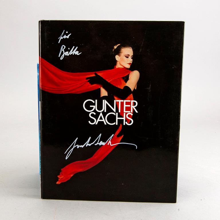 FOTOBÖCKER, 7 st, Gunter Sachs och en Alexander Sachs, 5 st med signering och dedikation.