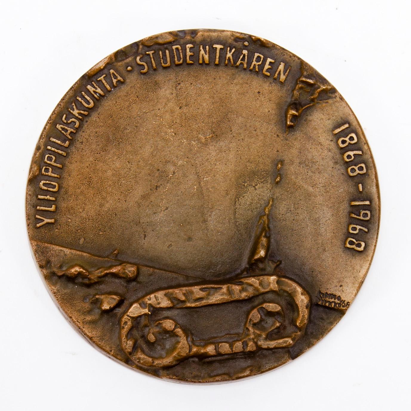 KIMMO PYYKKÖ, relief, brons, i godset signerad och daterad -68.