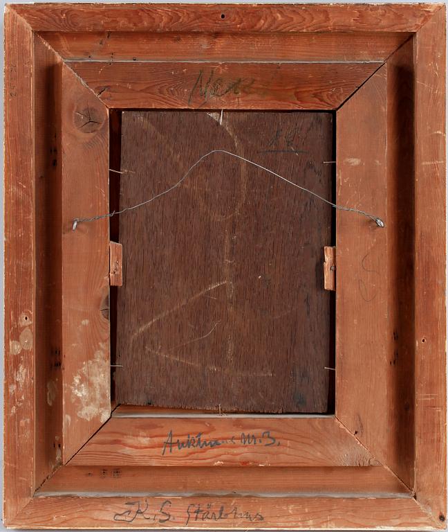 ALBERTUS NEUHUYS, olja på pannå, sign.