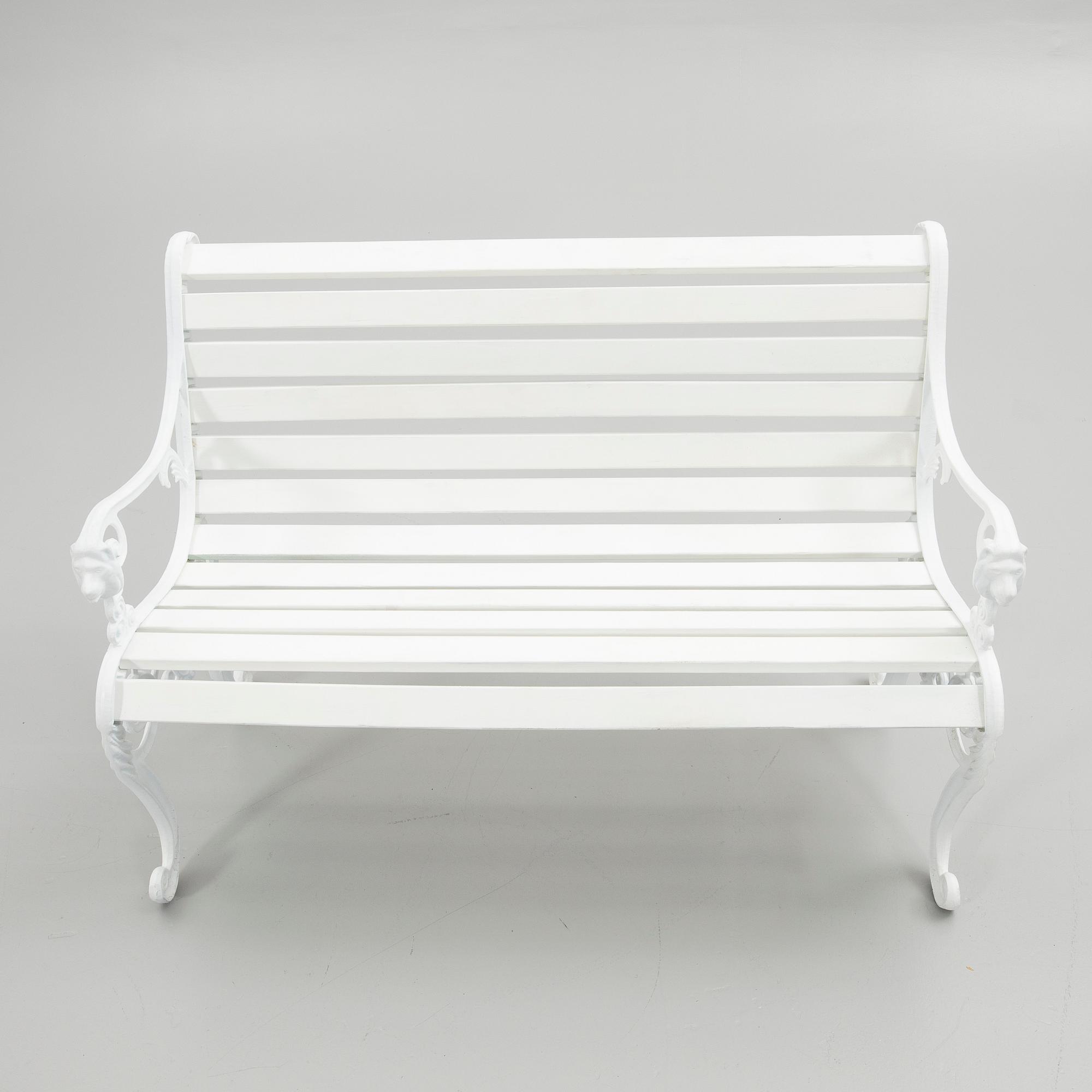 Garden bench, 20th century.