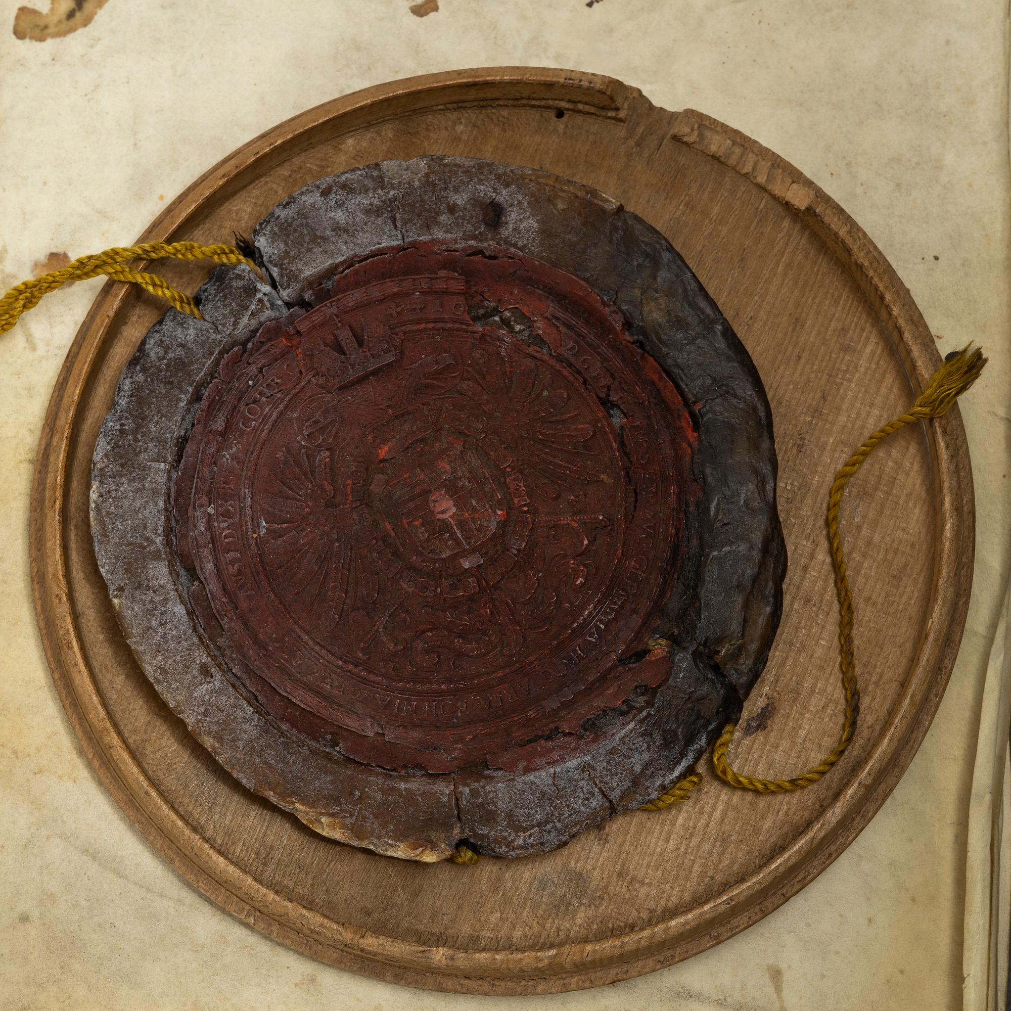 Handskrift på uppdrag av Det Kejserliga Majestätet Joseph I av Habsburg, Böhmen 1710.