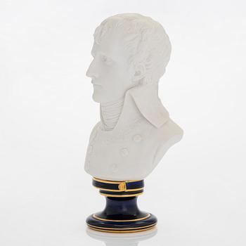 A biscuit bust of Napoleon Bonaparte, Sèvres, France.