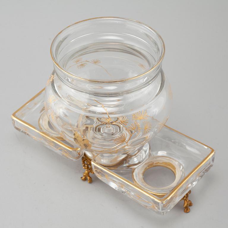 A table set in three pcs by Baccarat from the turn of the century 1900.