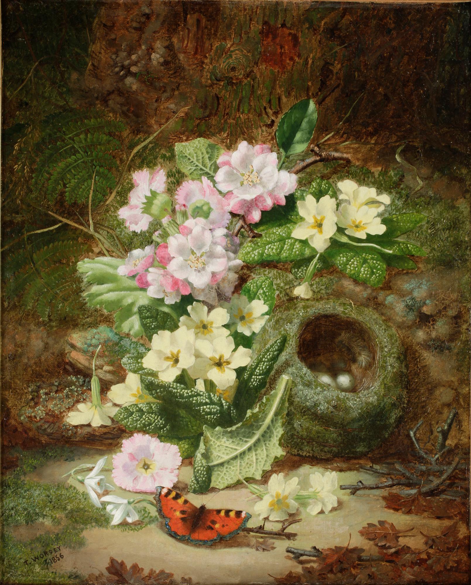 THOMAS WORSEY, olja på duk, sign och dat 1856.