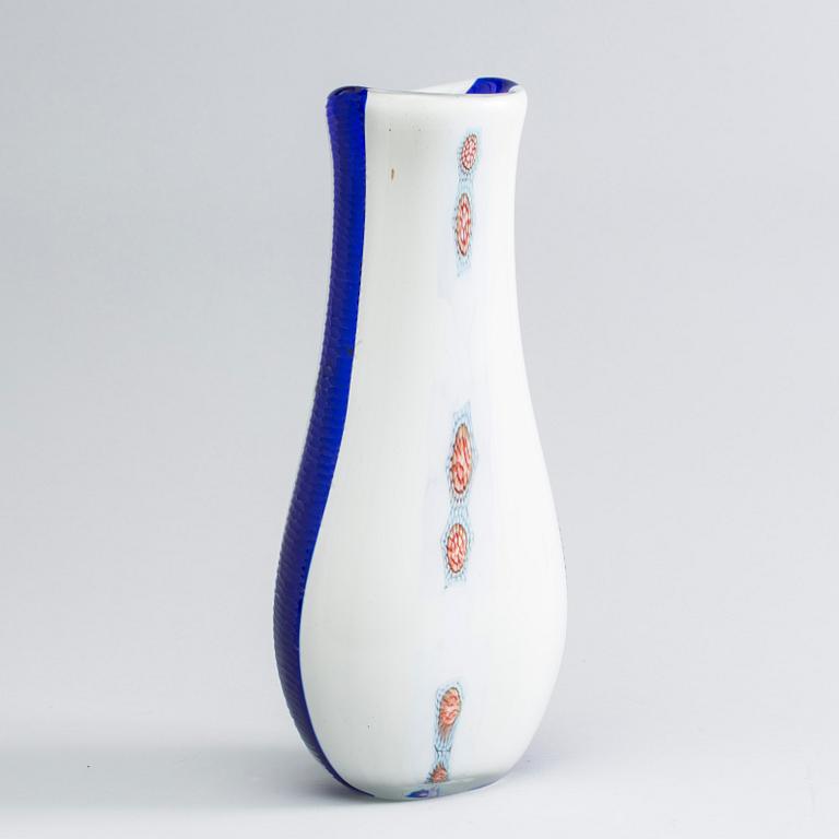 A VITTORIO FERRO MURRINE GLASS VASE FOR FRATELLI PAGNIN, 1990-2000.