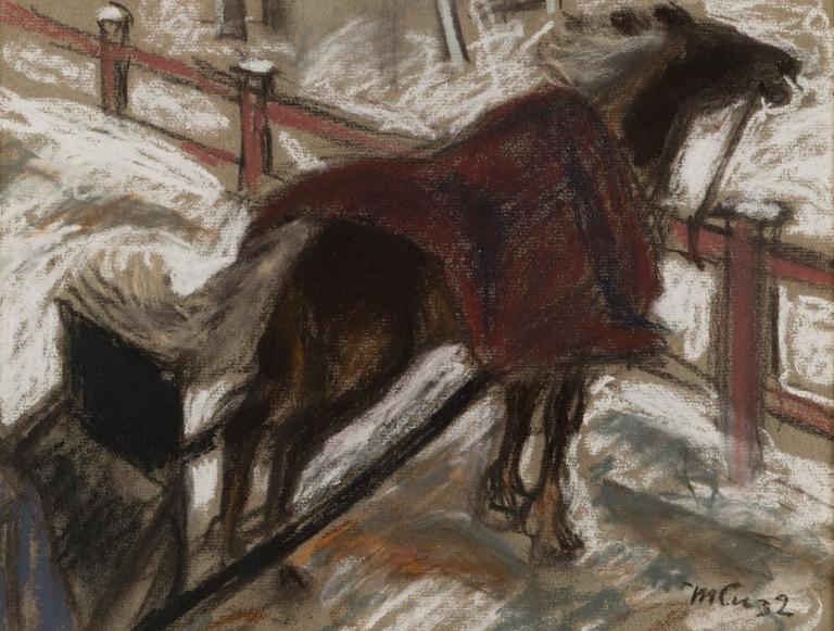 MARCUS COLLIN, pastel, signed and dated -32.