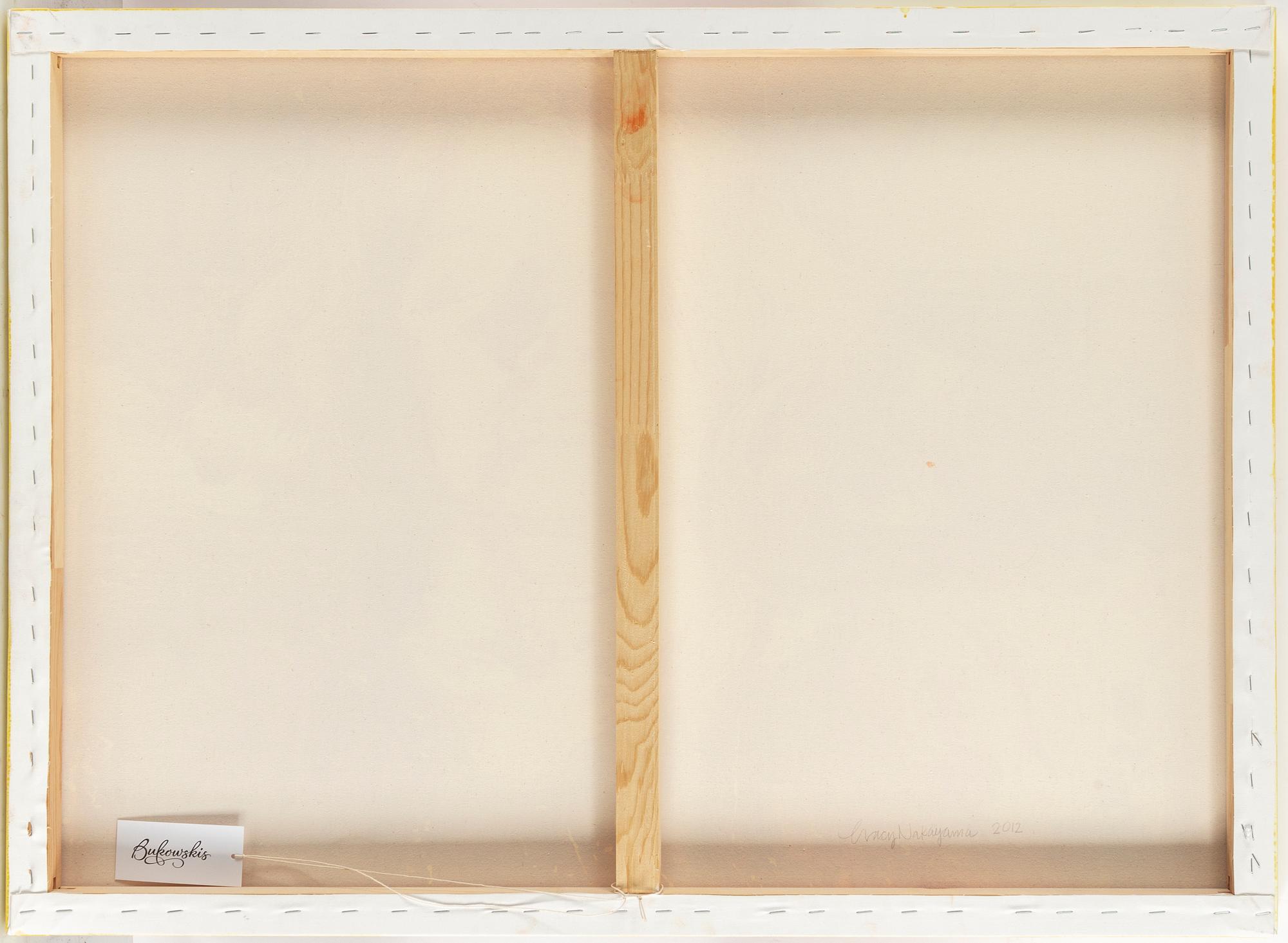 TRACY NAKAYAMA, ink on canvas. Signed and dated 2012 on verso.