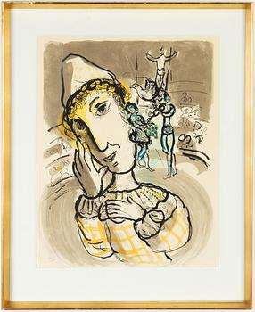 MArch Chagall, after, lithograph in colours, numbered 201/1000.