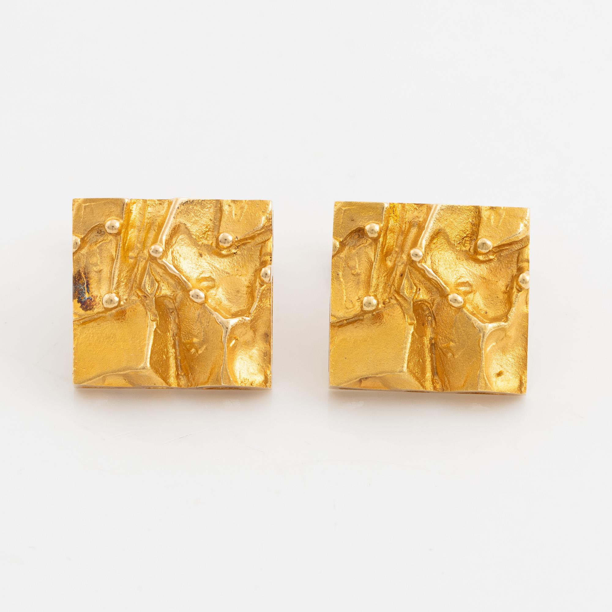 Cufflinks, a pair, 18K gold.