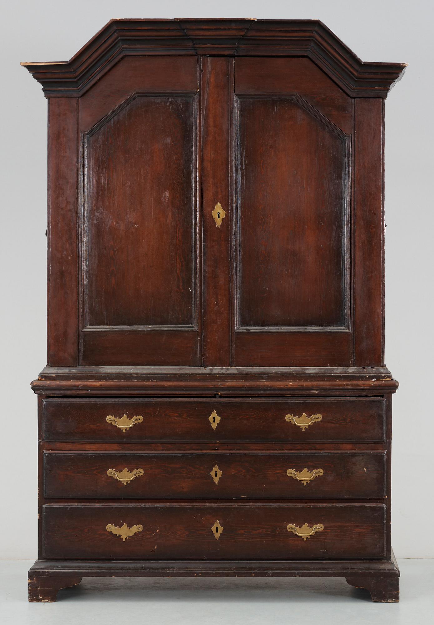 SALSSKÅP, senbarockstil, sent 1700-tal.