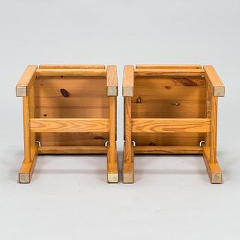Ilmari Tapiovaara, A 1980s, 'Hongisto' stools for Laukaan Puu, Finland.