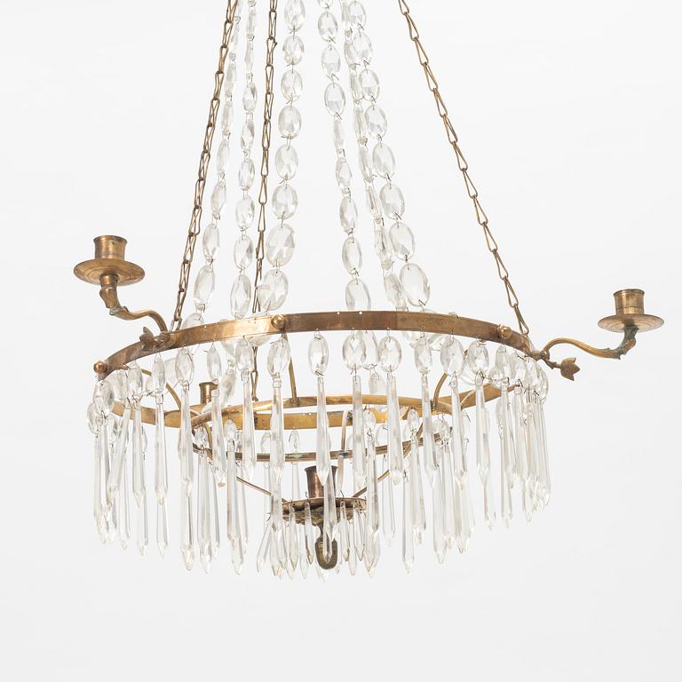 A Gustavian Chandelier, late 18th Century.