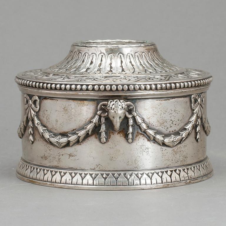 SOCKERSKÅL, silver, gustaviansk stil, C.G. Hallberg, Stockholm, 1900, vikt ca 486 g.