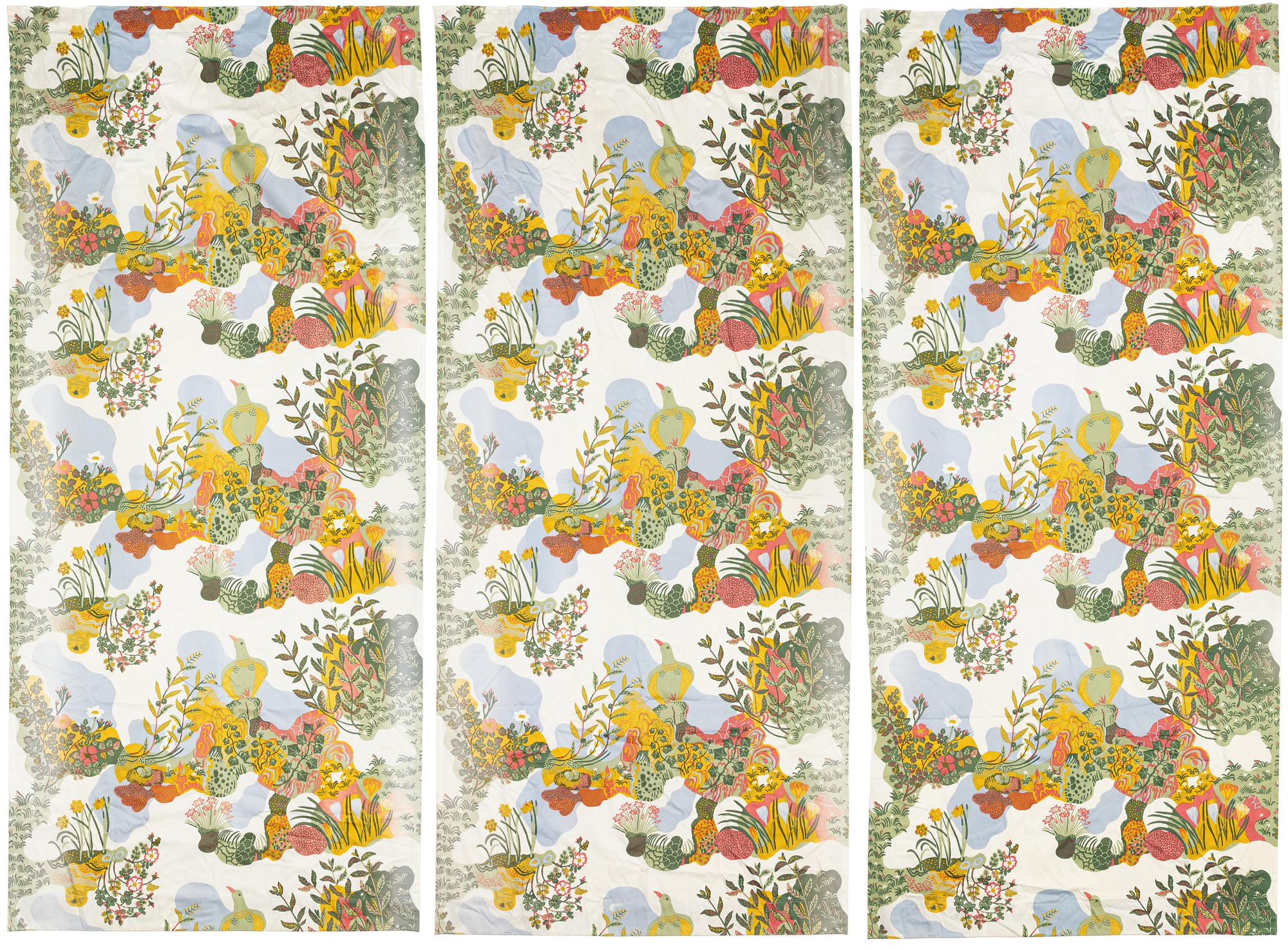 Josef Frank, gardiner, 3 par, "Anakreon", Firma Svenskt Tenn.