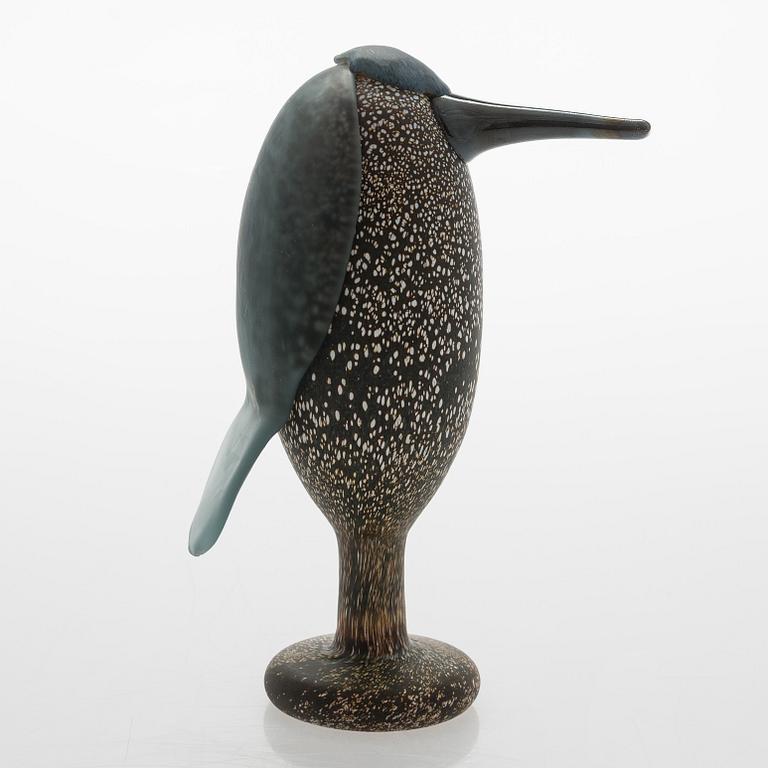 Oiva Toikka, a 'Heron' glass bird, signed O. Toikka Nuutajärvi.