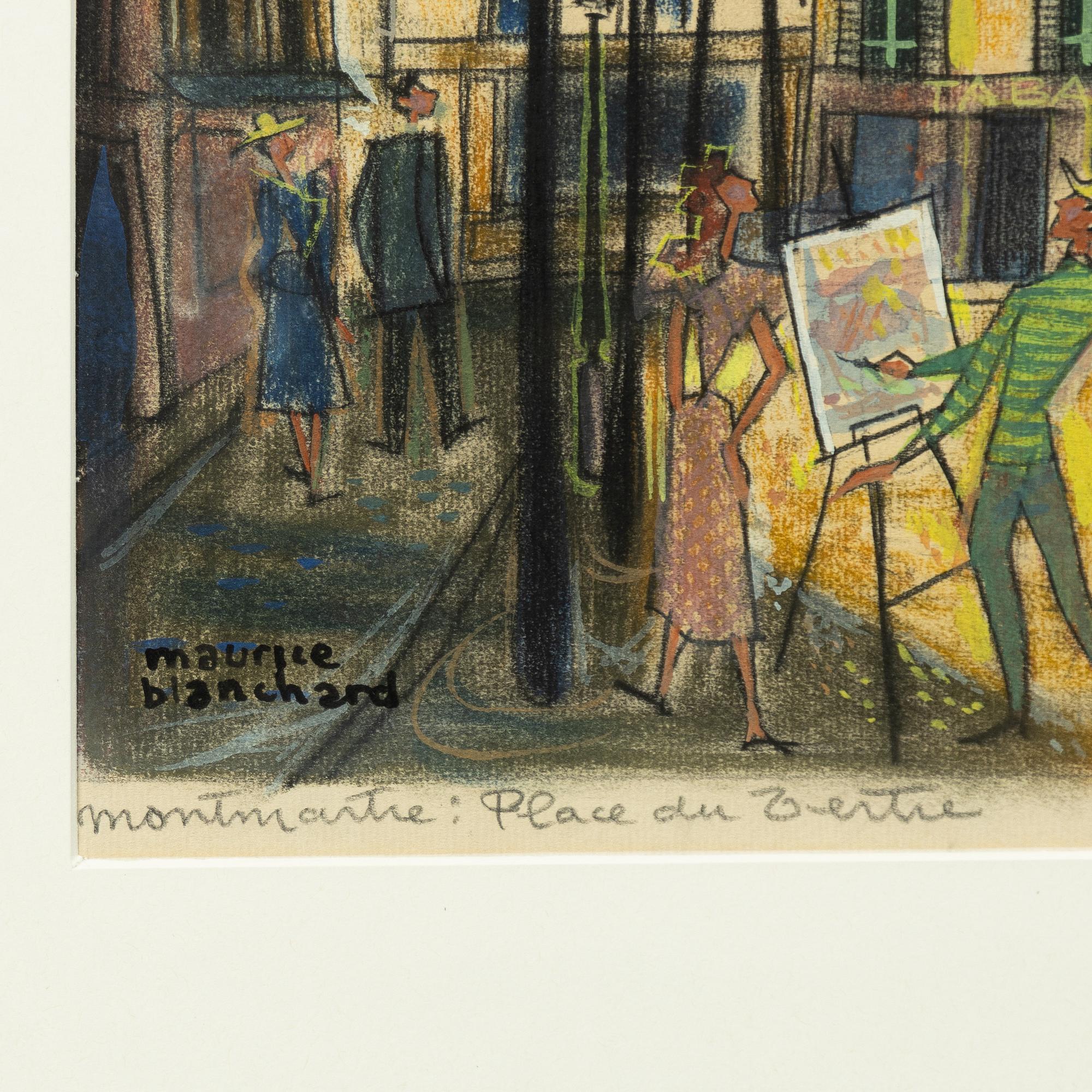 Maurice Blanchard, "Montmartre: Place du Tertre".