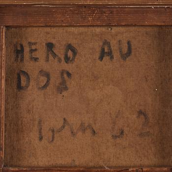 Asger Jorn, "Hero au dos".