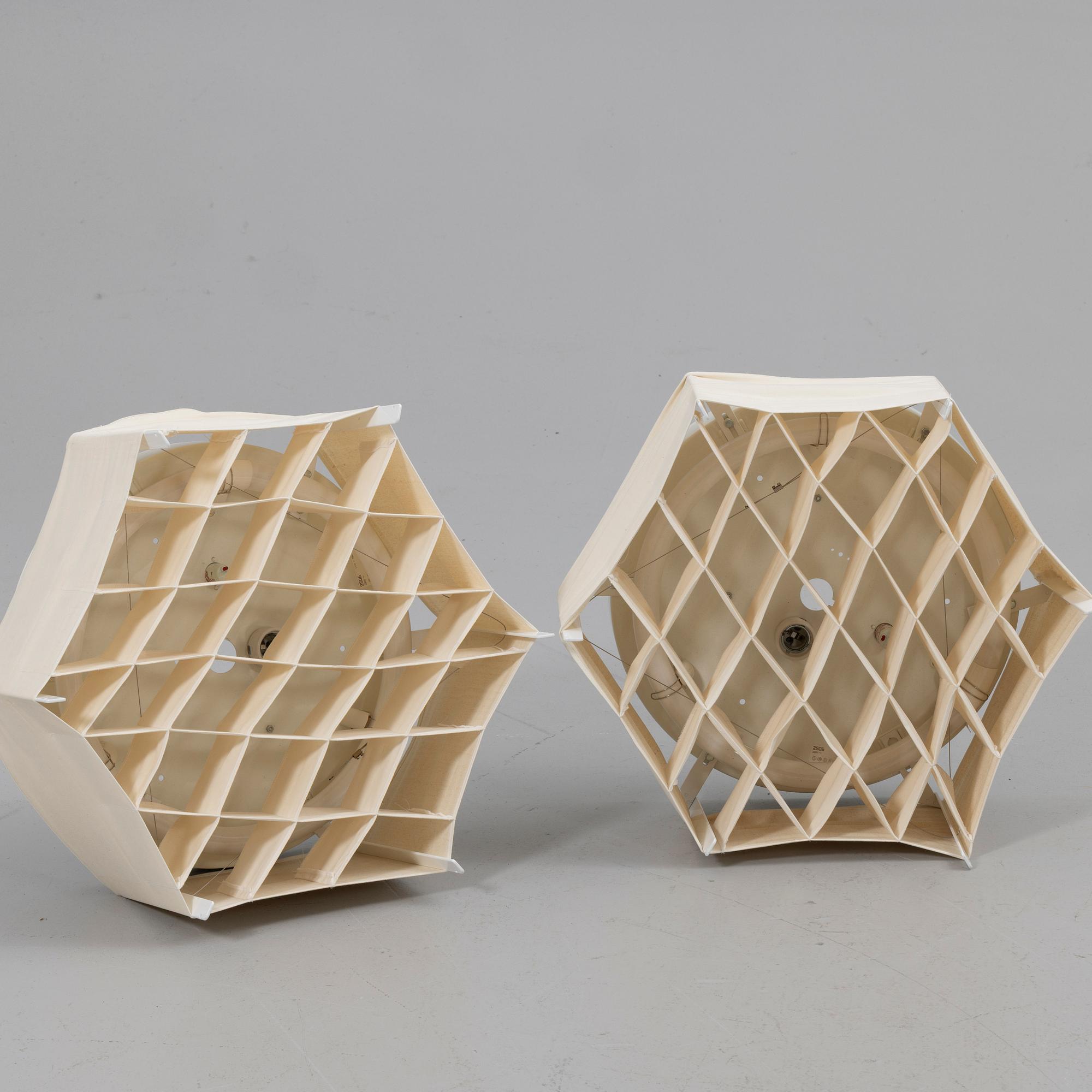 Ceiling lamps, a pair, model 2506, Atelje Lyktan, Åhus, latter half of the 20th century.