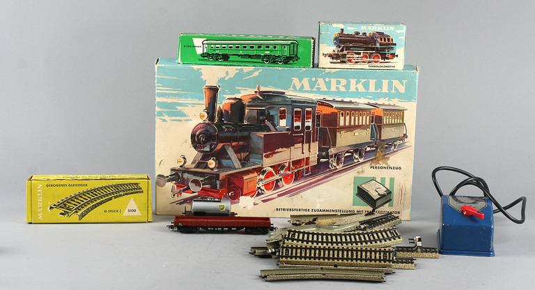 PARTI TÅG samt TÅGRÄLSAR, Märklin, 1900-tal.