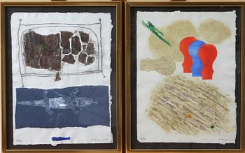 JAMES COIGNARD, carborundumetsningar, 8 st, sign o numr 48/60.