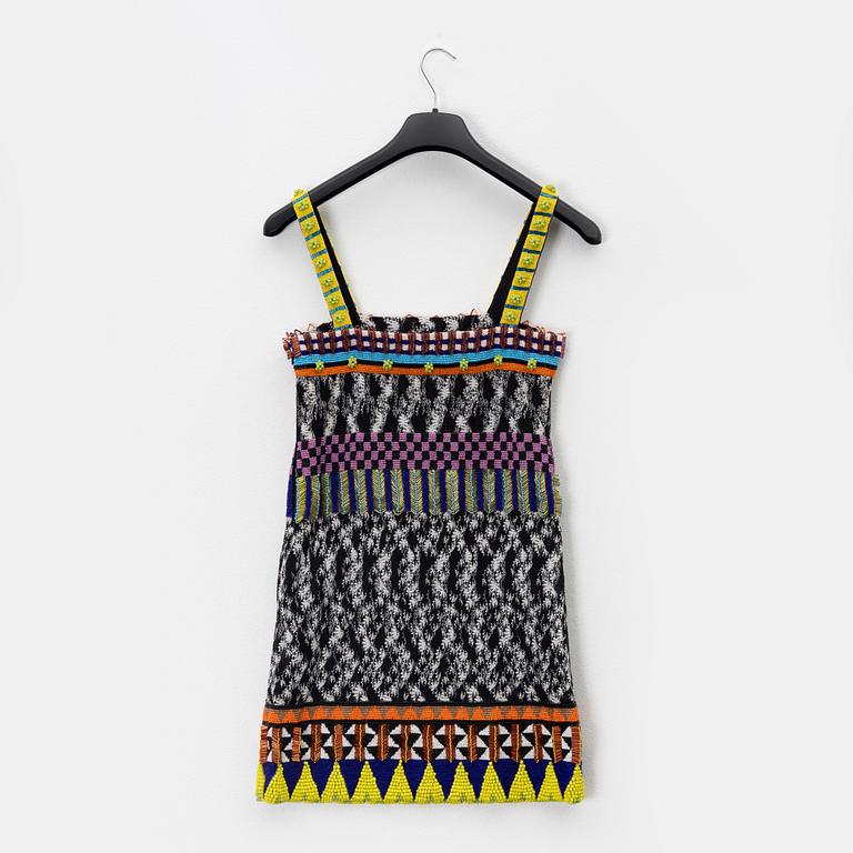 Missoni, a pearl embroidered dress, size 38.