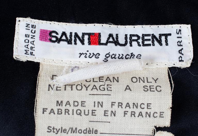 An Yves Saint Laurent jacket, from the Russian Collection.