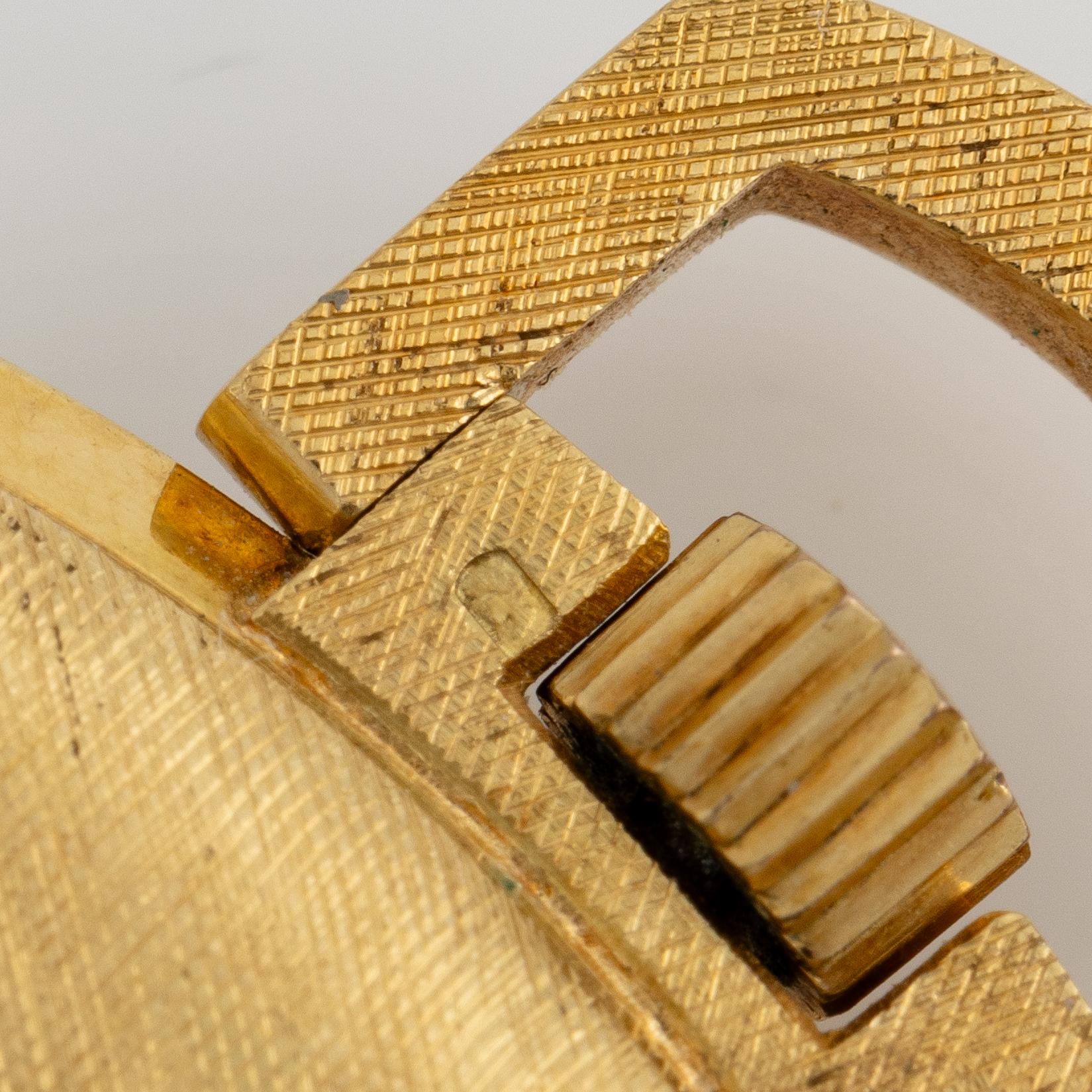 Buren, fickur, 18K guld, 42,5 mm.