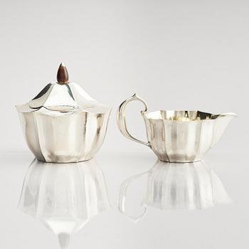 Karl Anderson, a silver coffee- and teaset, 4 pieces, Stockholm, Sweden 1918.