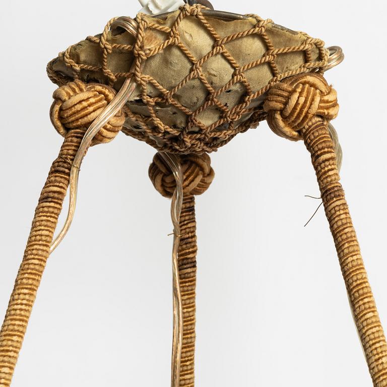 An early 20th century ceiling lamp.
