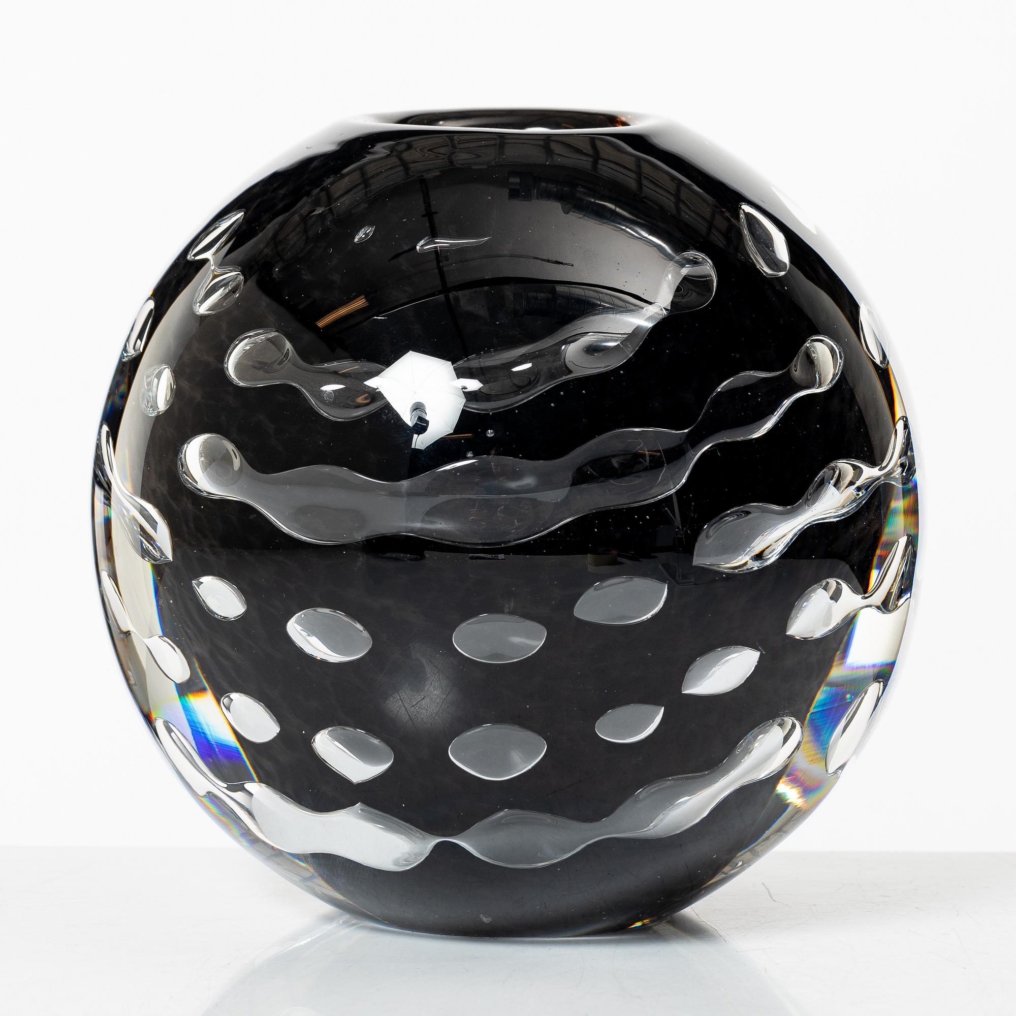 Lars Hellsten, vas, "Ariel", Orrefors, 1979.